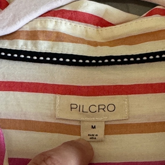 Pilcro Painter Button Down Striped Shirt Oversized size Medium - Picture 10 of 16